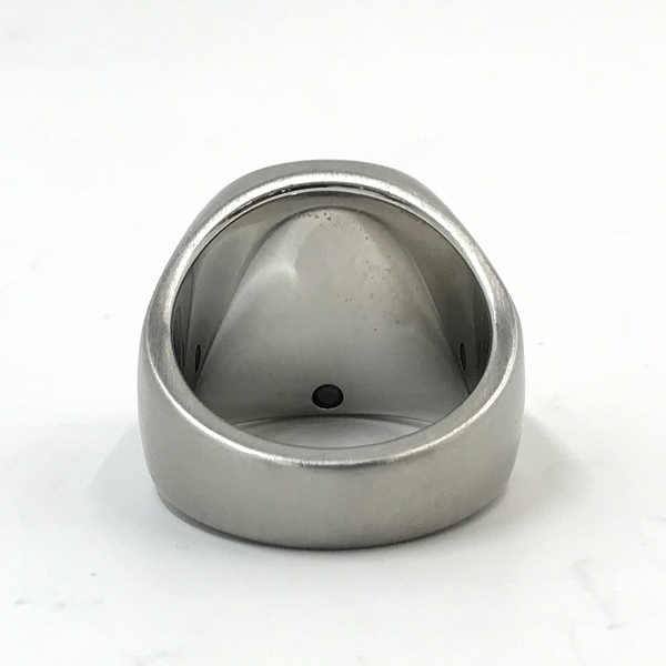実際に弊社で買取させて頂いたDIESEL/ディーゼル 3Dモヒカン キュービックジルコニア シグネット リング 19号の画像 3枚目