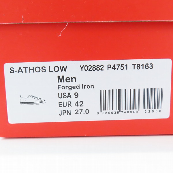 実際に弊社で買取させて頂いたDIESEL/ディーゼル S-ATHOS LOW ローカットスニーカー Y02882 P4751 T8163/27の画像 9枚目