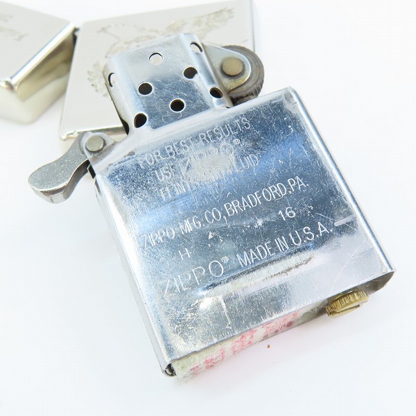 実際に弊社で買取させて頂いたZIPPO/ジッポー CALEE/キャリー EAGLE ZIPPO/イーグルジッポー 16年製の画像 5枚目