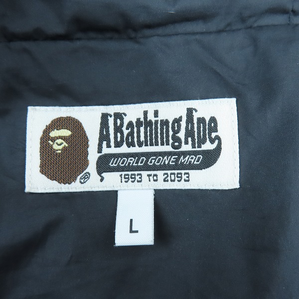実際に弊社で買取させて頂いたA BATHING APE × PARIS SAINT-GERMAIN/アベイシングエイプ ×パリサンジェルマン ダウンジャケット 001HJE701020X/Lの画像 3枚目