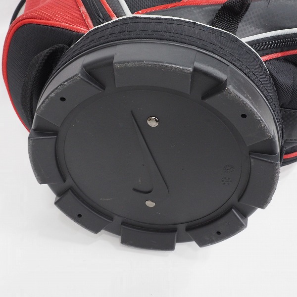 実際に弊社で買取させて頂いたNIKE GOLF/ナイキ ゴルフ BG0232 EZ2 6分割キャディバッグ ブラックｘレッドの画像 8枚目