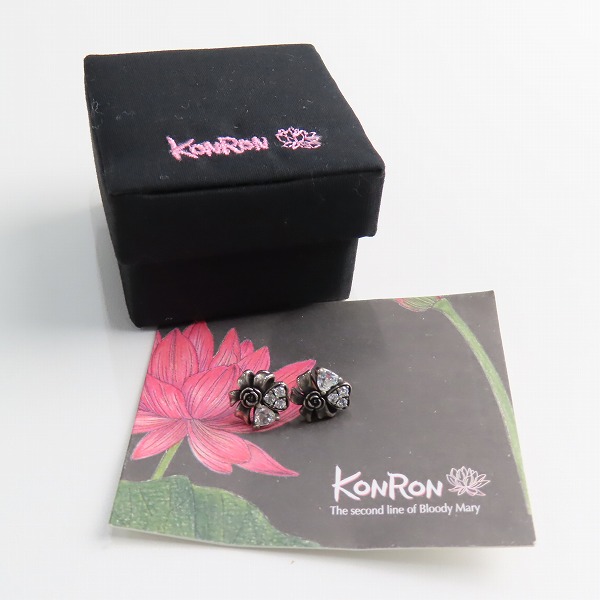 実際に弊社で買取させて頂いた【ギャラ付】KONRON/コンロン ポストK18 ピアスの画像 9枚目