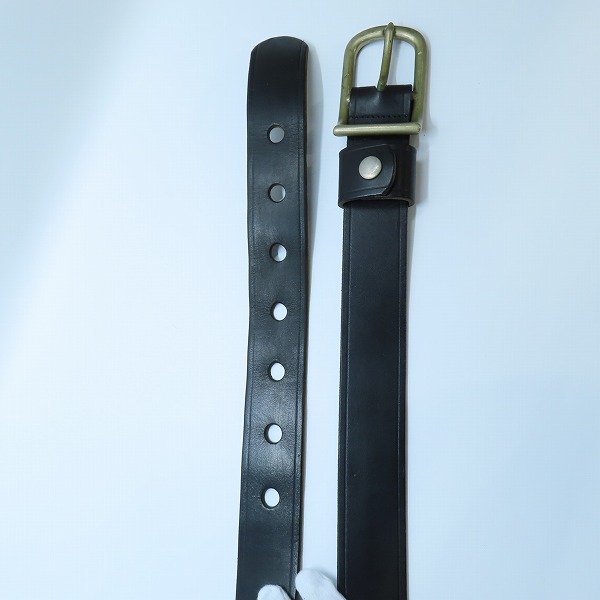 実際に弊社で買取させて頂いたMartin Margiela/マルタンマルジェラ 初期 アーティザナルライン レザーベルト/Sの画像 1枚目