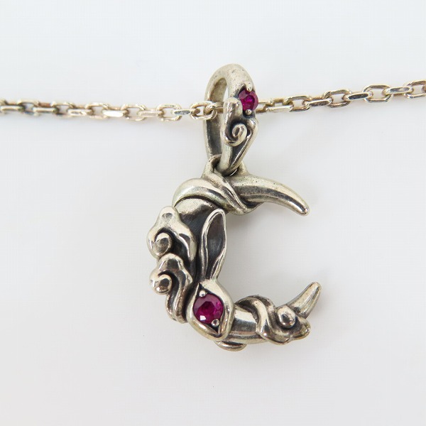 実際に弊社で買取させて頂いたBloody Mary/ブラッディマリー チャーム ペンダントトップw/ルビー ネックレスチェーンの画像 1枚目