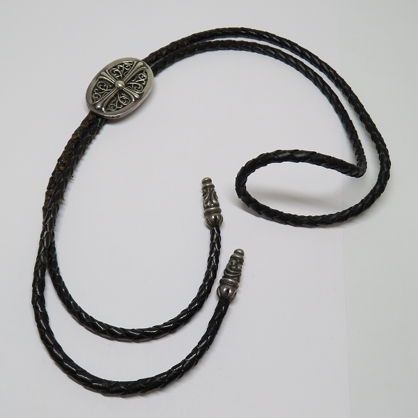 実際に弊社で買取させて頂いたCHROME HEARTS/クロムハーツ タイニーオーバル ループタイ クラシックオーバルクロスの画像 7枚目