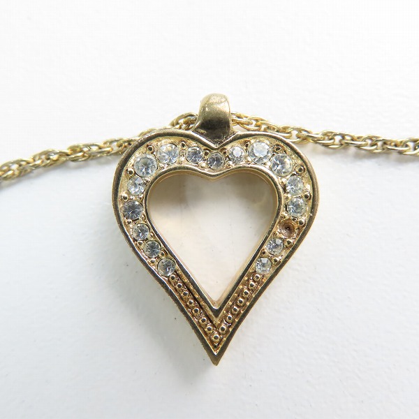 実際に弊社で買取させて頂いたChristian Dior/クリスチャンディオール オープンハート ネックレスの画像 1枚目