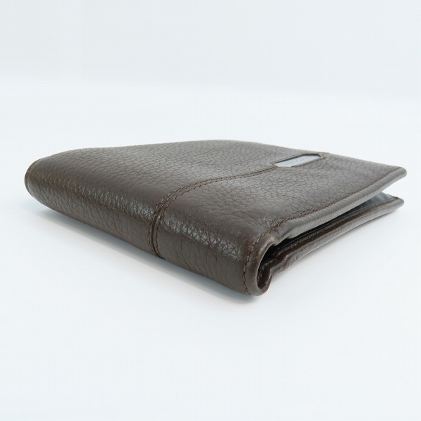 実際に弊社で買取させて頂いたBVLGARI/ブルガリ レザー二つ折り財布の画像 2枚目