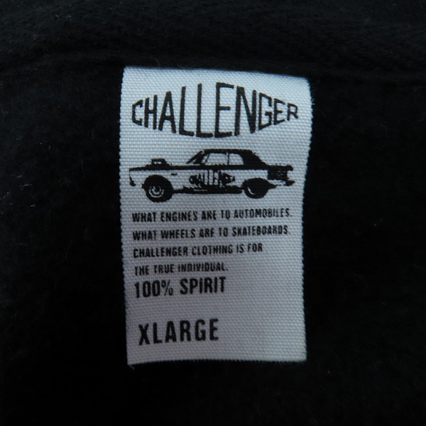 実際に弊社で買取させて頂いたCHALLENGER/チャレンジャー MASKED LADY HOODIE プルオーバーパーカー ブラック XLの画像 2枚目