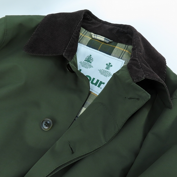実際に弊社で買取させて頂いたBarbour/バブアー シングルブレステッドコート 1902195/40の画像 2枚目