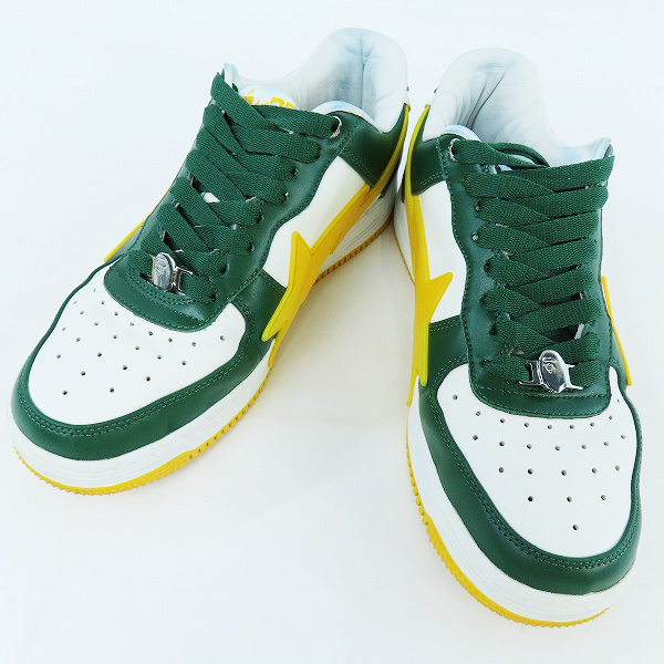 実際に弊社で買取させて頂いたA BATHING APE/アベイジングエイプ BAPE STA/ベイプスタ ローカットスニーカー OZXSHMX91309N/27.5