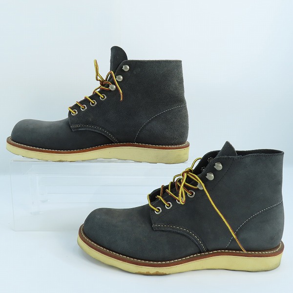 実際に弊社で買取させて頂いたRED WING/レッドウィング BEAMS別注 スエード プレーントゥ ブーツ 8154/7Dの画像 3枚目