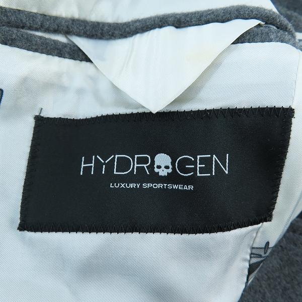 実際に弊社で買取させて頂いたHYDROGEN × LUIGI BIANCHI MANTOVA/ハイドロゲン × ルイジビアンキ ウール チェスターコート/46の画像 3枚目