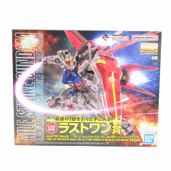 実際に弊社で買取させて頂いた【未組立】一番くじ 機動戦士ガンダム ガンプラ2023 ラストワン賞 MG エールストライクガンダム Ver.RM ソリッドクリアアナザー