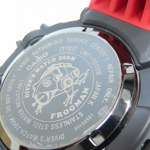 実際に弊社で買取させて頂いた【カスタム】G-SHOCK/Gショック FROGMAN/フロッグマン ソーラー GWF-1000B-1JRの画像 4枚目