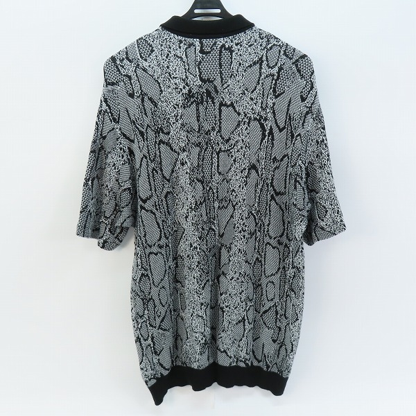 実際に弊社で買取させて頂いたWACKO MARIA/ワコマリア PYTHON KNIT POLO SHIRT/パイソンニットポロシャツ XLの画像 1枚目