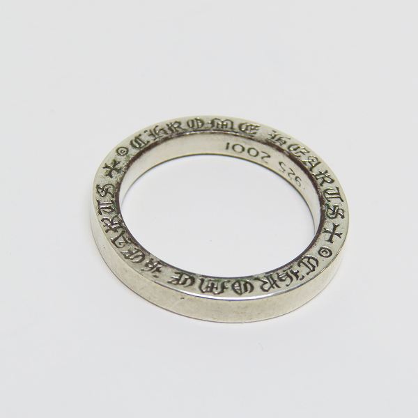 実際に弊社で買取させて頂いたCHROME HEARTS/クロムハーツ 3mm スペーサーリング プレーン 19号