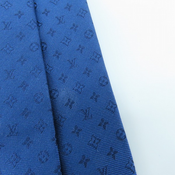 実際に弊社で買取させて頂いた【JPタグ】LOUIS VUITTON/ルイヴィトン モノグラム総柄 シルクネクタイ M75988の画像 5枚目