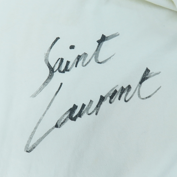 実際に弊社で買取させて頂いた【JPタグ】SAINT LAURENT PARIS/サンローランパリ シグネチャーロゴ Tシャツ 480406 YB1GN/Sの画像 6枚目