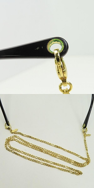 実際に弊社で買取させて頂いたGUCCI/グッチ チェーン付きサングラス/アイウェア GG1076S 001の画像 7枚目