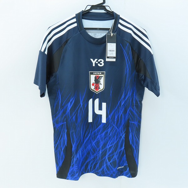 実際に弊社で買取させて頂いた【未使用】Y-3/ワイスリー ヨウジヤマモト×アディダス 日本代表 2024 ホーム レプリカユニフォーム ＃14 伊東純也 IU0964/S