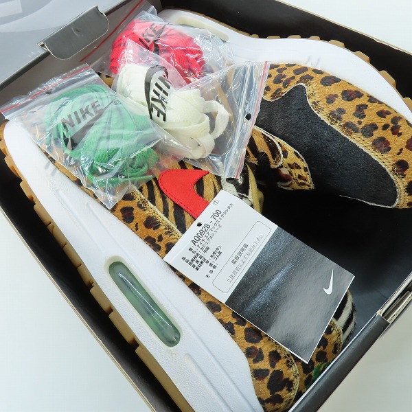 実際に弊社で買取させて頂いたNIKE×ATMOS/ナイキ×アトモス AIR MAX 1 DLX/エアマックス1 アニマルパック 2.0 AQ0928-700/29の画像 8枚目