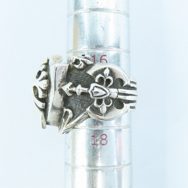 実際に弊社で買取させて頂いたStar Knights/スターナイツ クロス リング SILVER925/シルバー/17号-17.5号の画像 8枚目