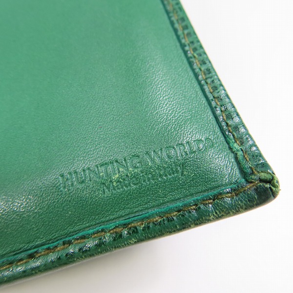 実際に弊社で買取させて頂いたHUNTING WORLD/ハンティングワールド 三つ折り/二つ折り 財布 2点セットの画像 5枚目
