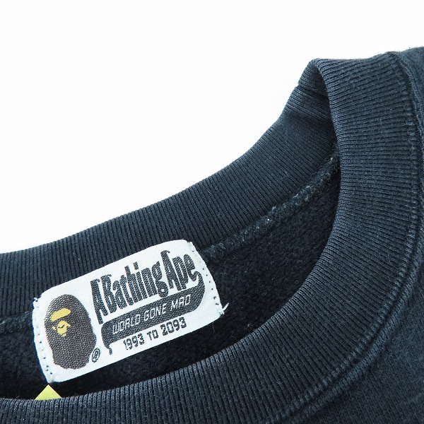 実際に弊社で買取させて頂いたA BATHING APE/アベイシングエイプ APE SHALL NEVER KILL APE スウェット猿顔 スウェットトレーナー/Fの画像 6枚目