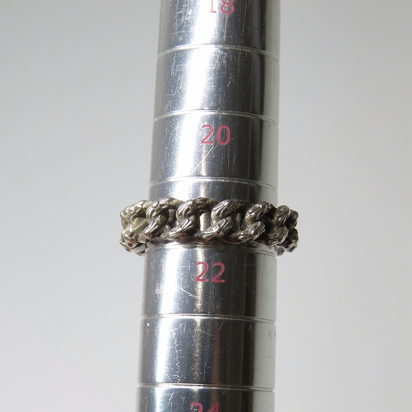 実際に弊社で買取させて頂いたCHROME HEARTS/クロムハーツ XTRA FANCY RING SML エクストラファンシーリングスモール 21.5号の画像 8枚目