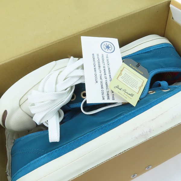 実際に弊社で買取させて頂いたCONVERSE/コンバース JACK PURCELL/ジャックパーセル VELVET スニーカー1T492/27の画像 7枚目
