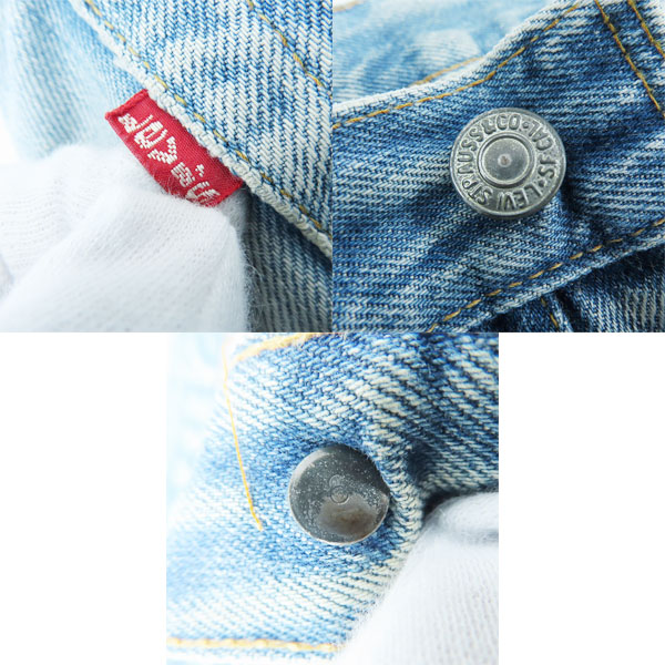 実際に弊社で買取させて頂いたLEVI'S/リーバイス 501 ヴィンテージ 66後期 刻印6 スモールe ボタンフライ デニムパンツ/W34L34の画像 4枚目