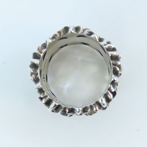 実際に弊社で買取させて頂いたCHROME HEARTS/クロムハーツ CEMETERY RING/セメタリークロス リング/21.5-23号の画像 5枚目