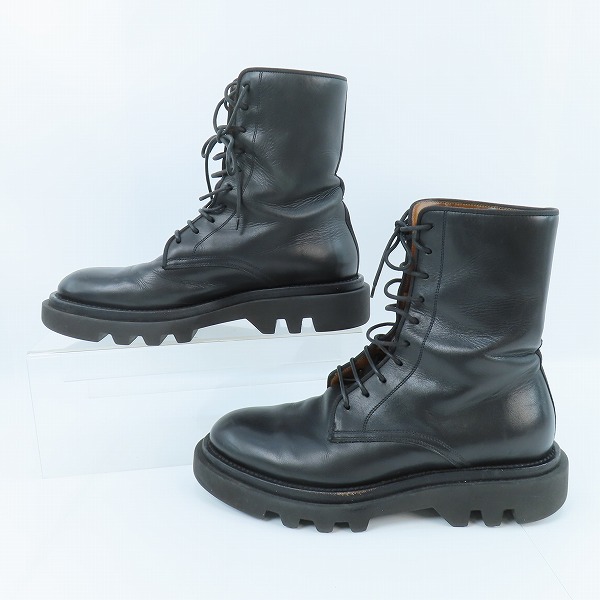 実際に弊社で買取させて頂いたGIVENCHY/ジバンシィ レザー レースアップコンバットブーツ SA0230/40の画像 3枚目