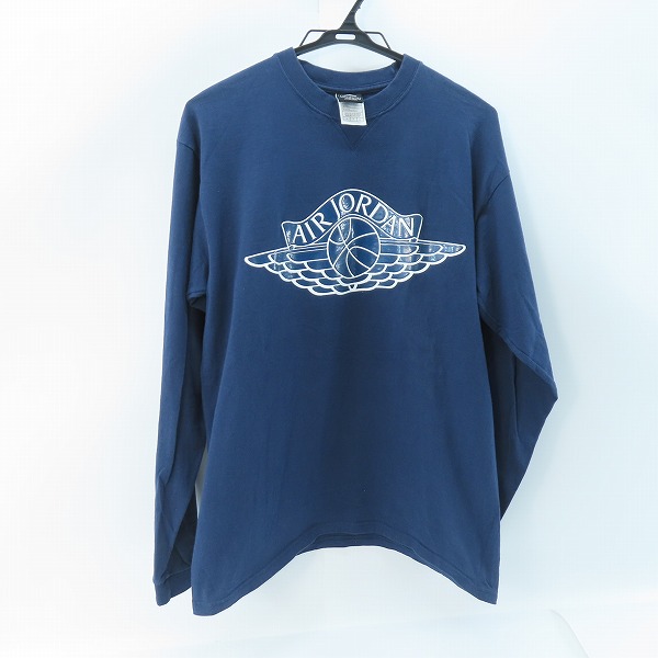 実際に弊社で買取させて頂いたJORDAN/ジョーダン ヴィンテージ/ビンテージ ロゴプリントロングTシャツ M