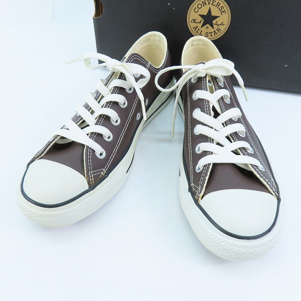 実際に弊社で買取させて頂いたCONVERSE/コンバース LEATHER ALL STAR OX/レザー オールスター ブラウン 1B418/26.0