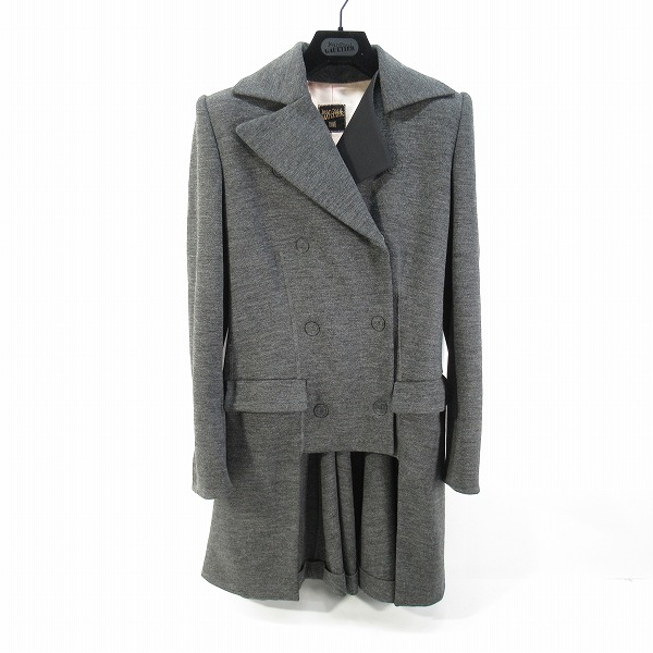 実際に弊社で買取させて頂いたJean Paul GAULTIER FEMME/ジャンポールゴルチエ ファム ウール コート グレー/40