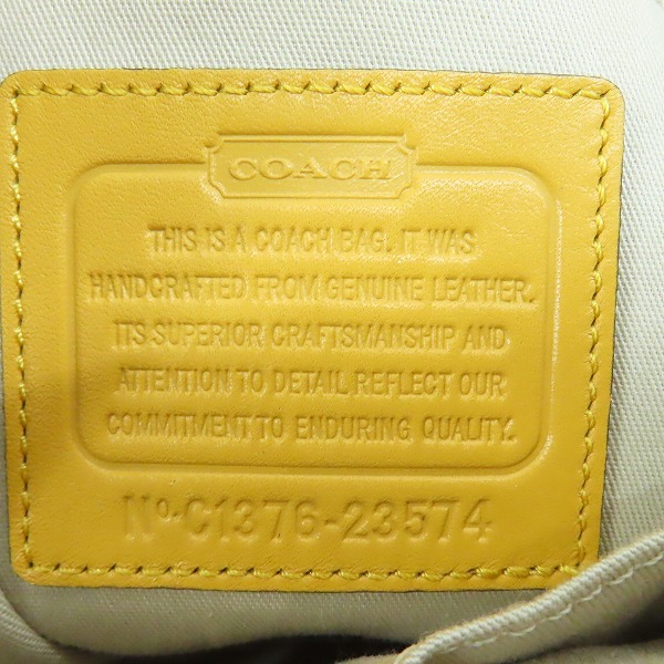 実際に弊社で買取させて頂いたCOACH/コーチ トートバッグ レザー ヘイリー サッチェル レガシー タッセル付き/23574の画像 4枚目