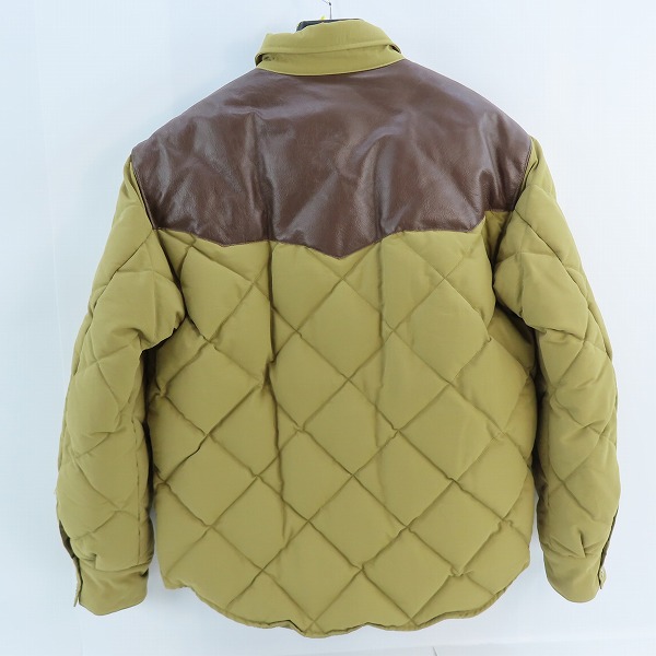 実際に弊社で買取させて頂いたSUGAR CANE/シュガーケーン レザーヨーク ウエスタン ダウンジャケット SC13926 /Lの画像 1枚目