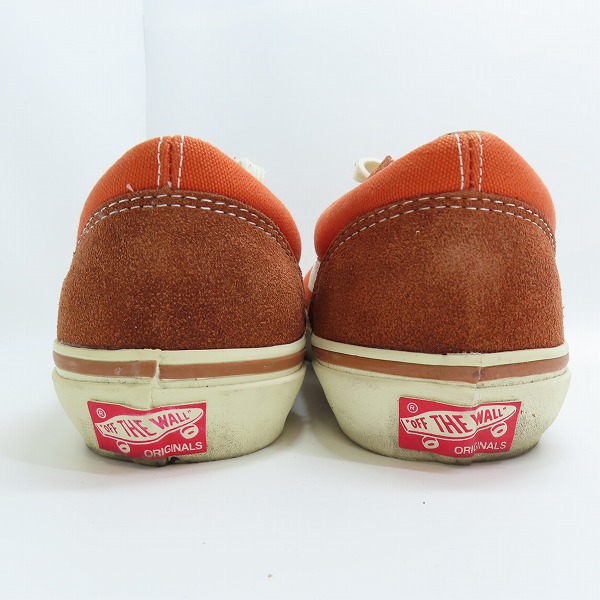 実際に弊社で買取させて頂いたVANS/バンズ オリジナルズ OFF THE WALL/オフ ザ ウォール ローカットスニーカー オレンジ T375/8の画像 1枚目
