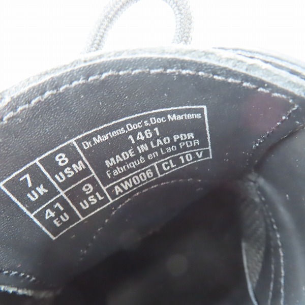 実際に弊社で買取させて頂いたDr.Martens/ドクターマーチン 1461 MONO 3EYE SHOE/3ホールブーツ/7の画像 5枚目