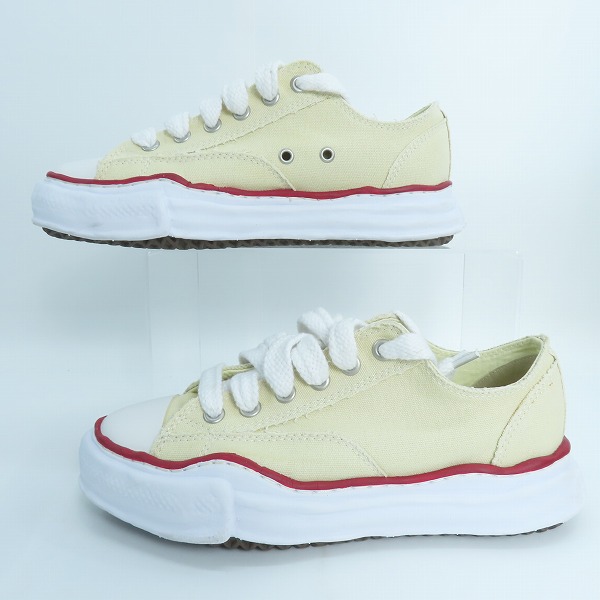 実際に弊社で買取させて頂いたMaison MIHARA YASUHIRO/メゾン ミハラヤスヒロ オリジナル ソール キャンバス ロートップ/ローカット スニーカー A04FW729/41の画像 3枚目