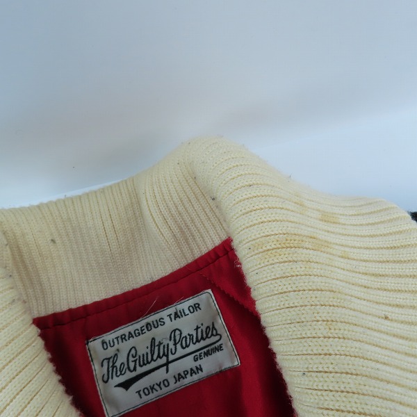 実際に弊社で買取させて頂いたWACKO MARIA/ワコマリア THE GUILTY PARTIES スタジャン/Ｓの画像 5枚目