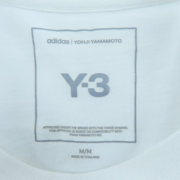 実際に弊社で買取させて頂いたY3/ワイスリー adidas/アディダス×Yohji Yamamoto/ヨウジヤマモト M REG SS TEE ロゴTシャツ JD9829/Mの画像 2枚目