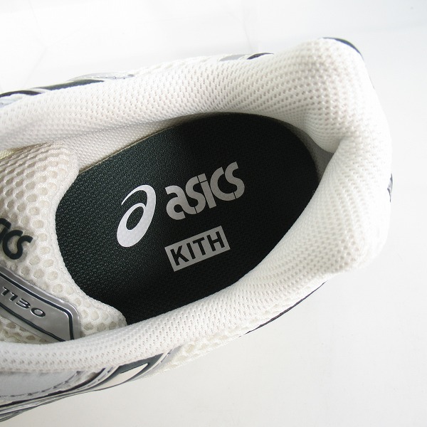 実際に弊社で買取させて頂いたKITH×asics/キス×アシックス Vintage Tech Gel-1130 "Cream/Scarab" ヴィンテージテック ゲル1130 1203A565-100/29.0の画像 4枚目