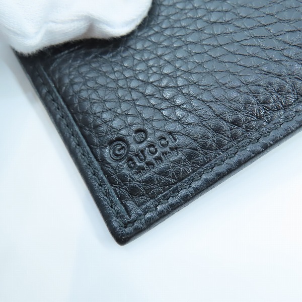 実際に弊社で買取させて頂いたGUCCI/グッチ GGナイロン × レザー切替 二つ折り財布 292534の画像 5枚目