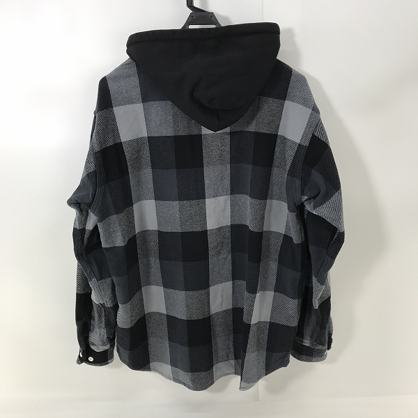 実際に弊社で買取させて頂いたBEAMS/ビームス フード チェック ネルシャツ 11-11-1035-457/Lの画像 1枚目