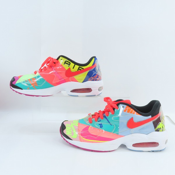 実際に弊社で買取させて頂いたNIKE/ナイキ×ATMOS/アトモス AIR MAX2 LIGHT QS/エアマックス2 ライト クイックストライク BV7406-001/27の画像 3枚目