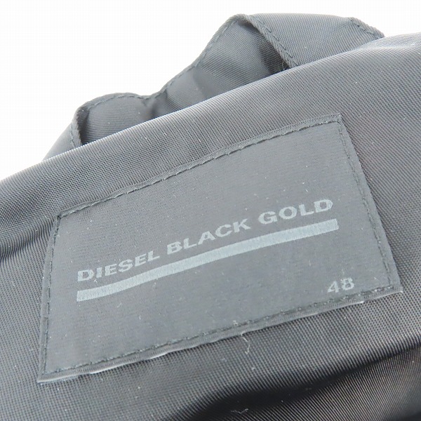 実際に弊社で買取させて頂いたDIESEL BLACK GOLD/ディーゼルブラックゴールド ロング コーチジャケット/48の画像 2枚目