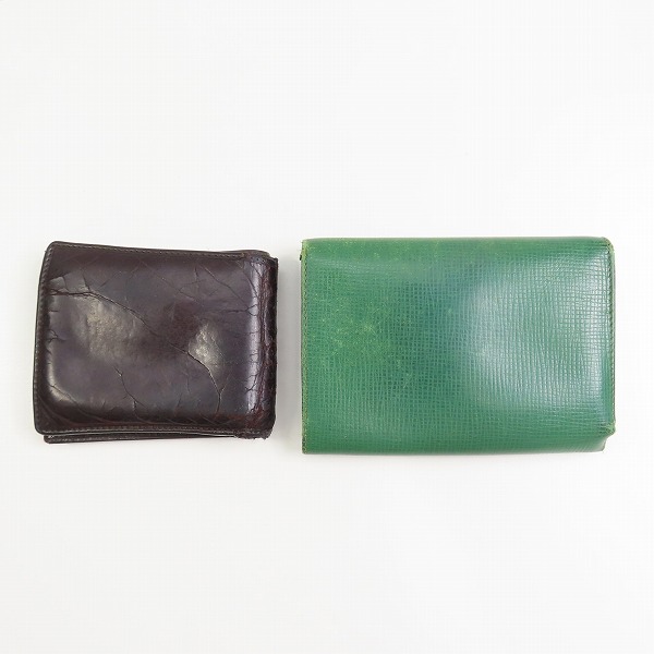 実際に弊社で買取させて頂いたHUNTING WORLD/ハンティングワールド 三つ折り/二つ折り 財布 2点セットの画像 1枚目