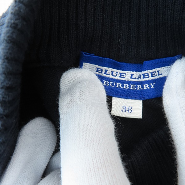 実際に弊社で買取させて頂いたBurberry London BLUE LABEL/バーバリーロンドン ブルーレーベル ニット切替 ノバチェック ワンピース E1J69-166-25/38の画像 2枚目